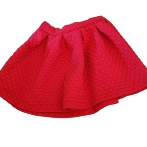 Cat & Jack Skirt L(10/12) Red Elastic Waist Heavy Warm